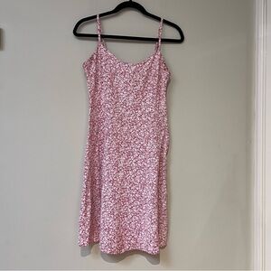 Uniqlo Pink and White Floral Mini Dress